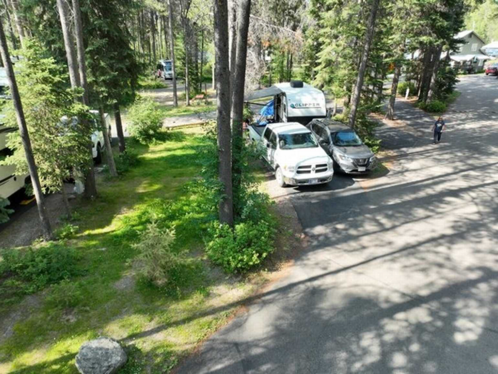 Shady RV site Moose Creek Resort