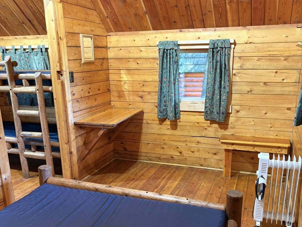 Inside one of the rentals