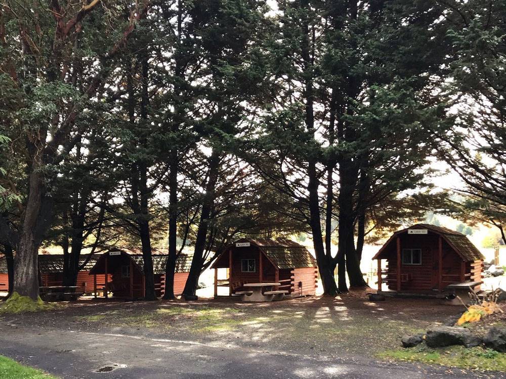 View of the cabins
