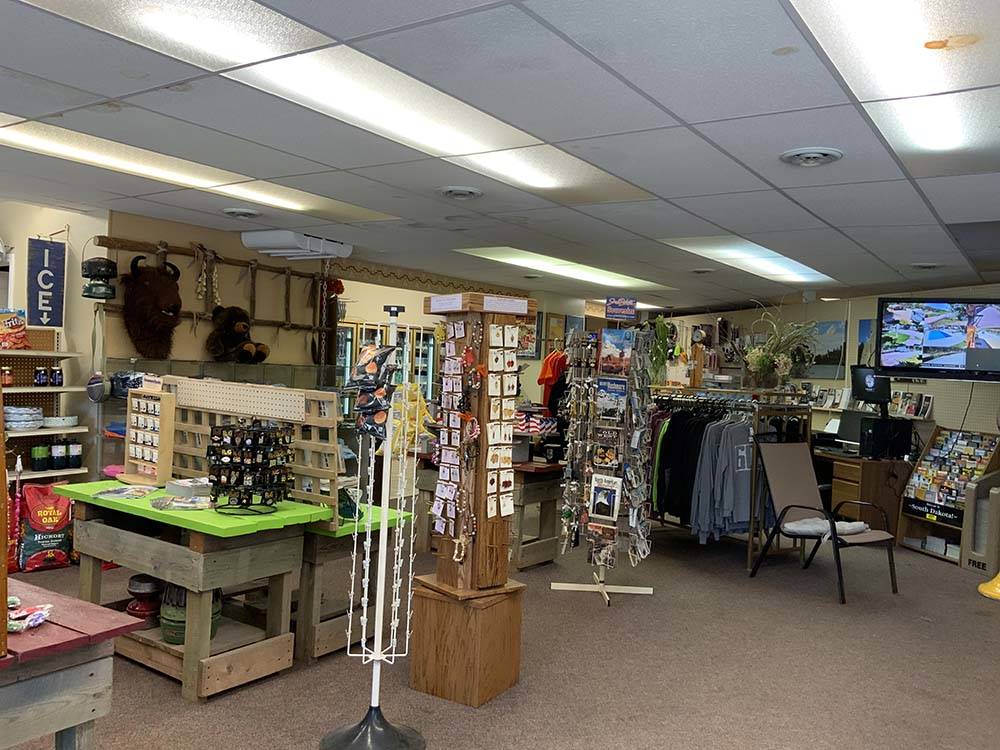 Interior of the park store at Happy Holiday RV Resort