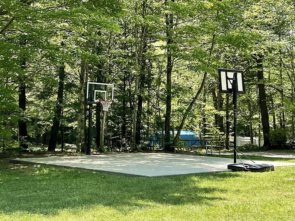 The basketball court at MT. GREYLOCK CAMPSITE PARK