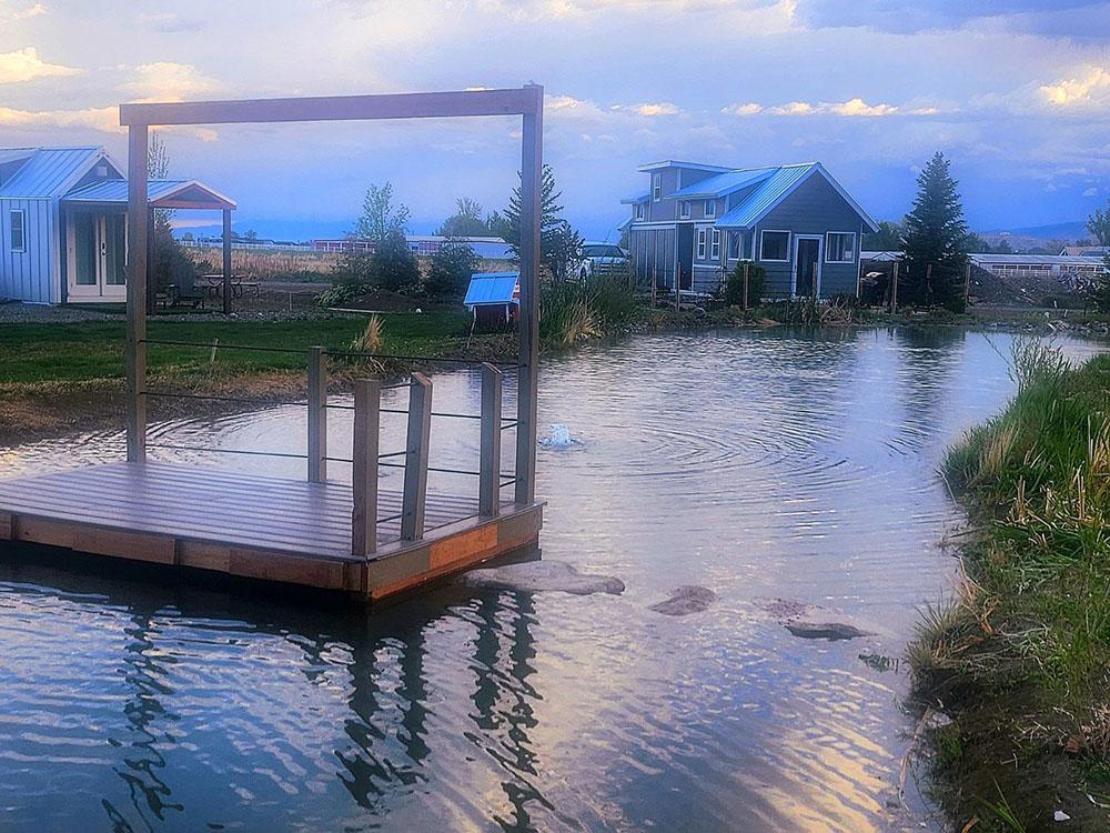 Dock on the water at MEADOWS OF SAN JUAN RV RESORT