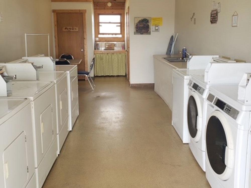 Laundry room at MEADOWS OF SAN JUAN RV RESORT