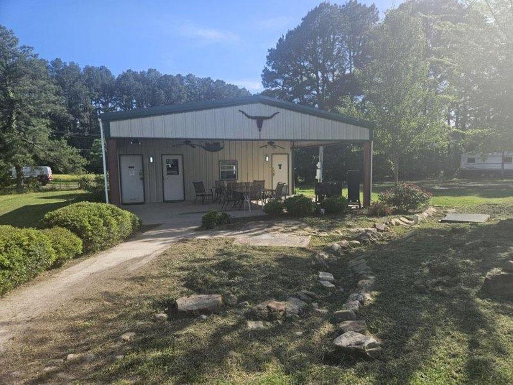 The park office exterior at BOBCAT CROSSING RV COMMUNITY