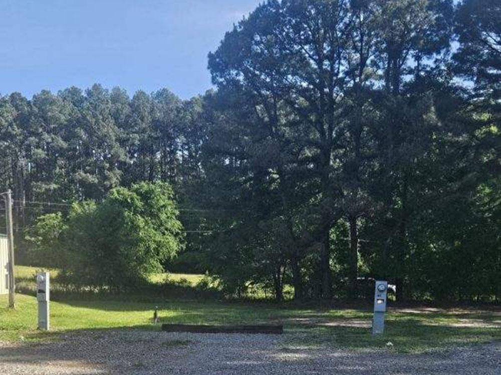 A gravel full hookup site at BOBCAT CROSSING RV COMMUNITY