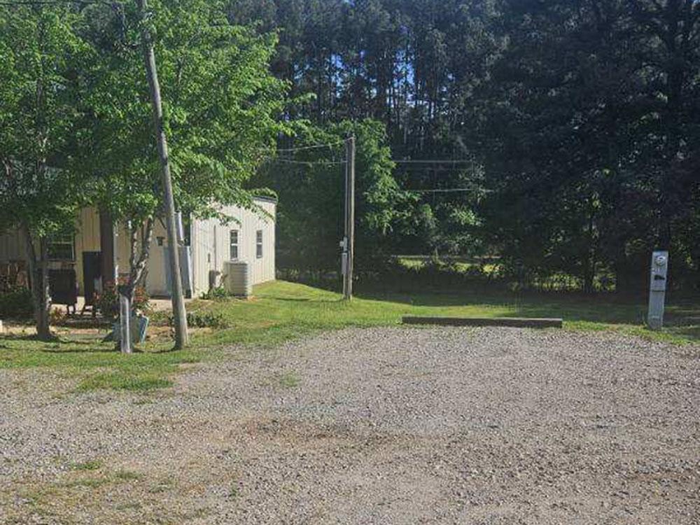 An RV site next to the park office at BOBCAT CROSSING RV COMMUNITY