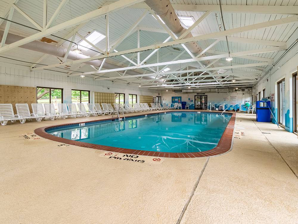 The indoor pool
