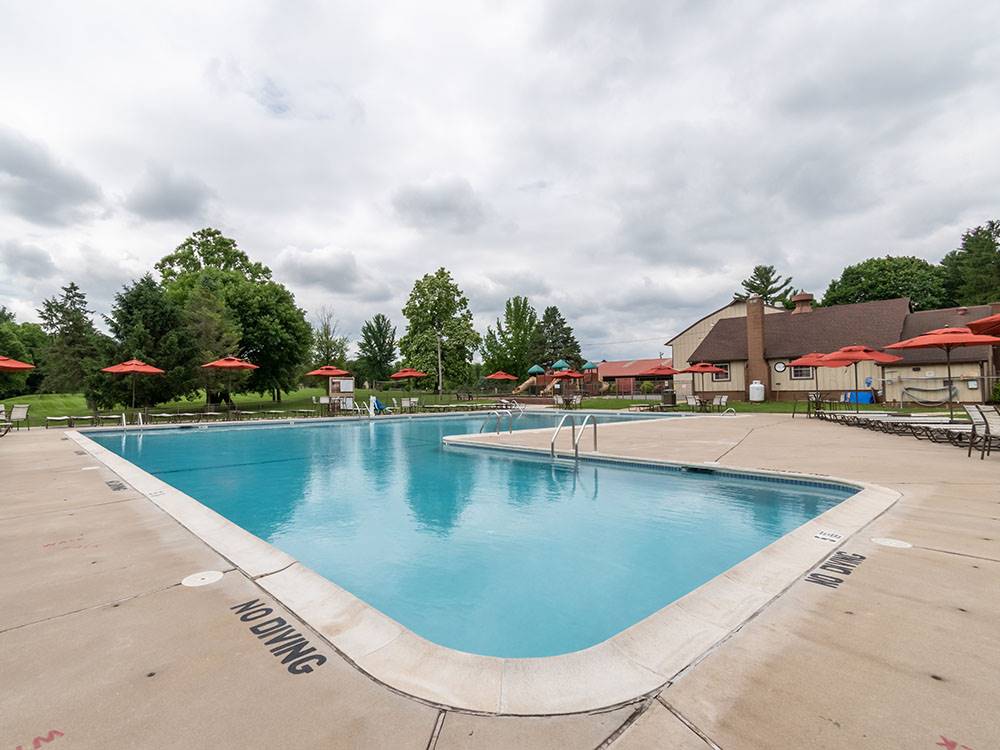 The outdoor pool