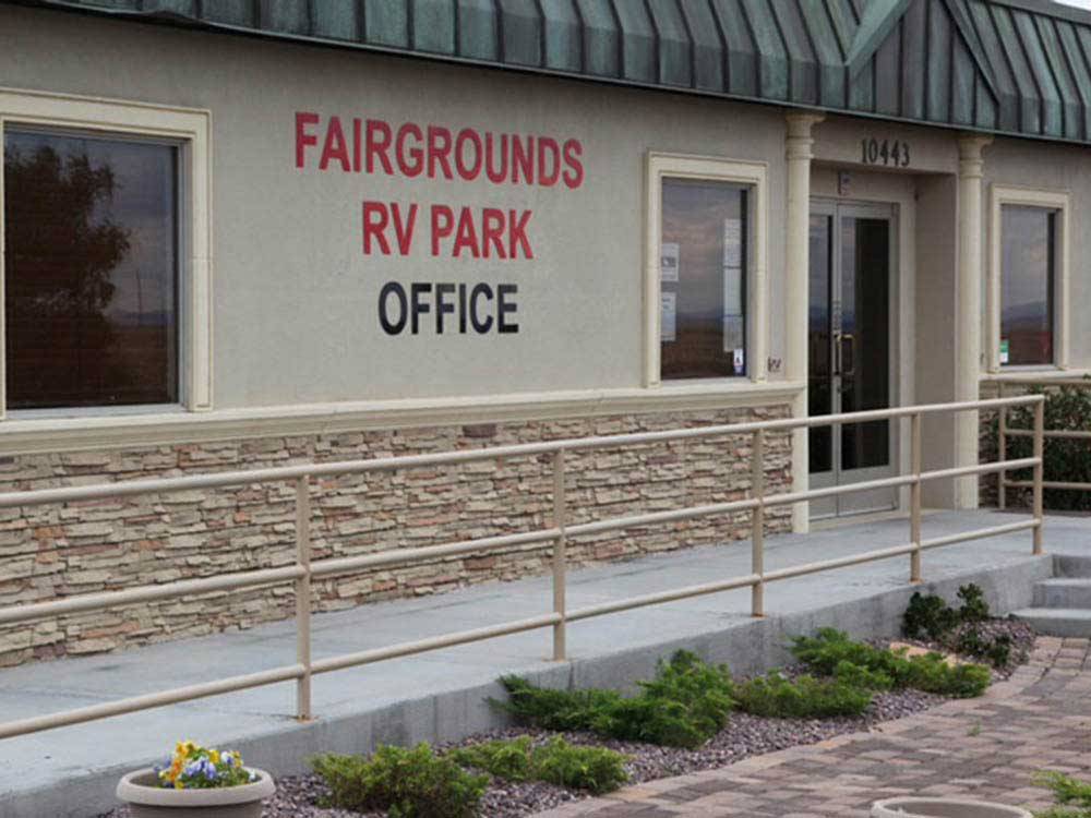 Park office at FAIRGROUNDS RV PARK