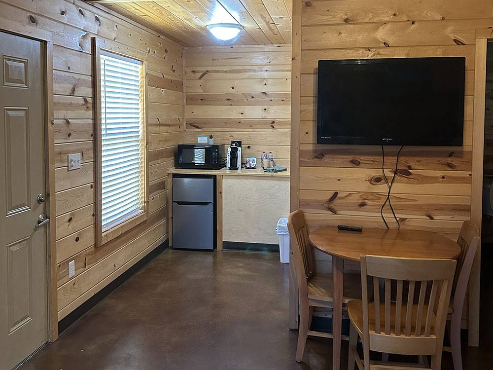 The eating area in a rental