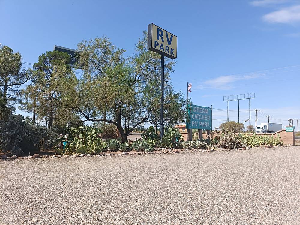 The park sign