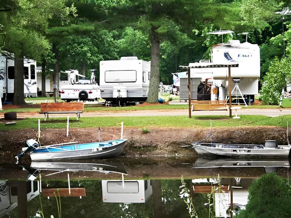 Waterfront RV Sites at Tawas River RV Park