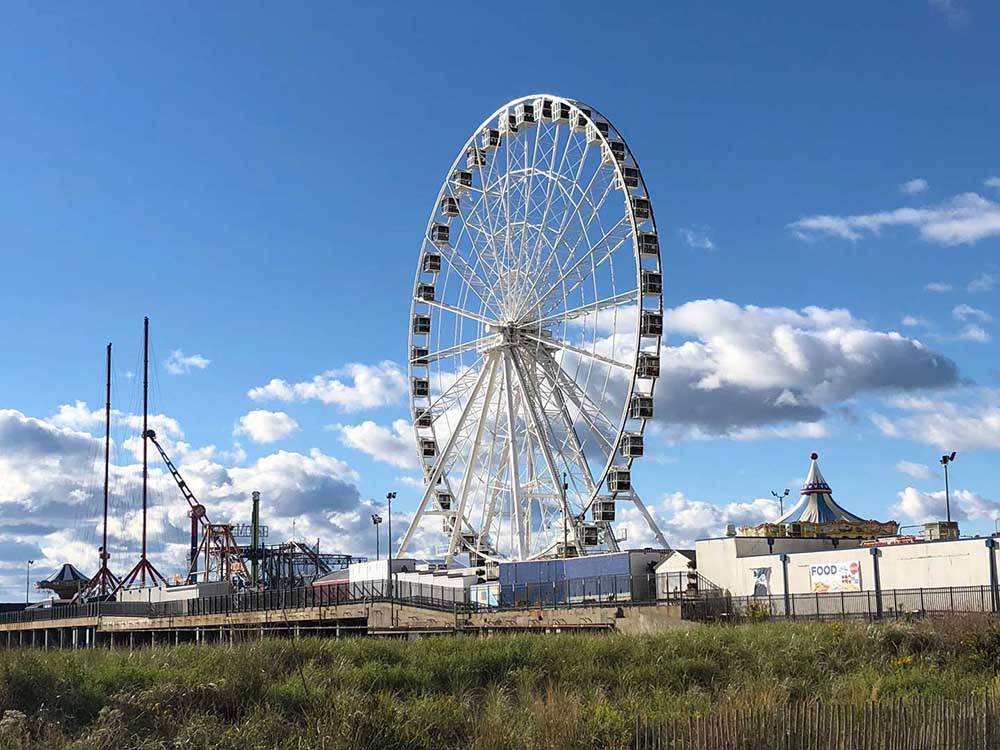 A Ferris wheel at Atlantic City at BROOKVILLE CAMPGROUND