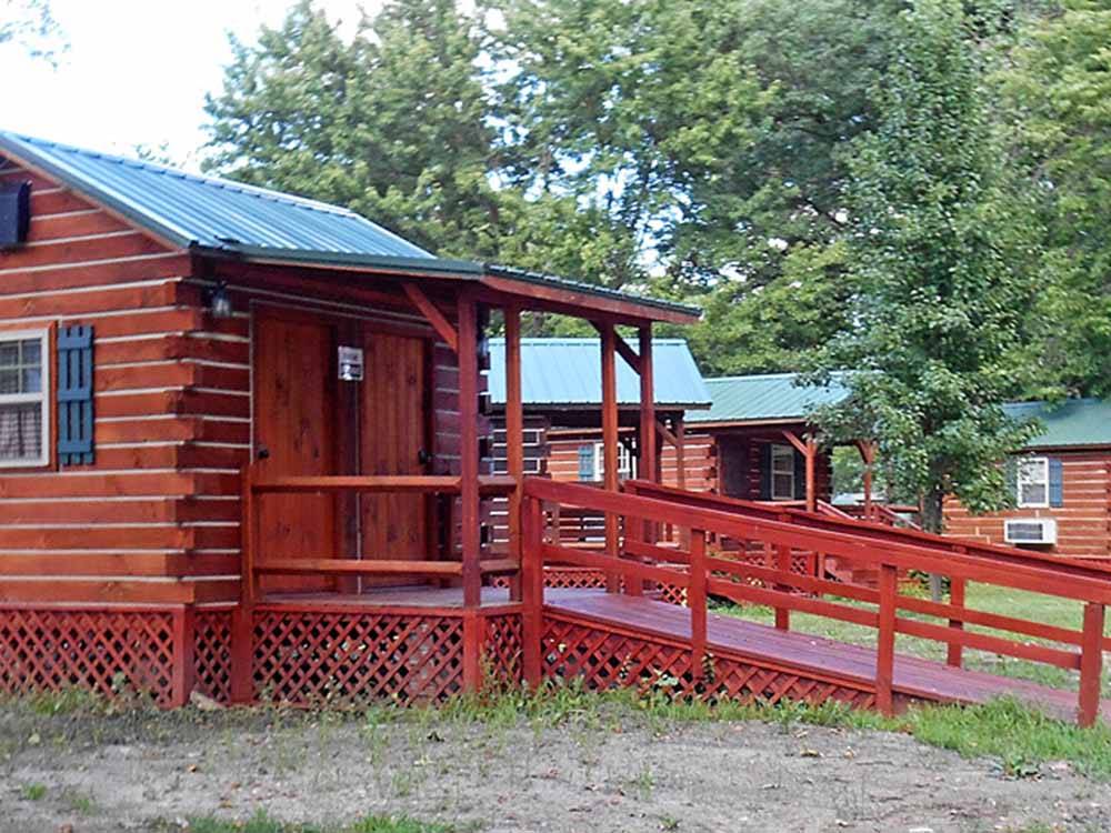 A handicap accessible rental cabin at MILLPOINT RV PARK