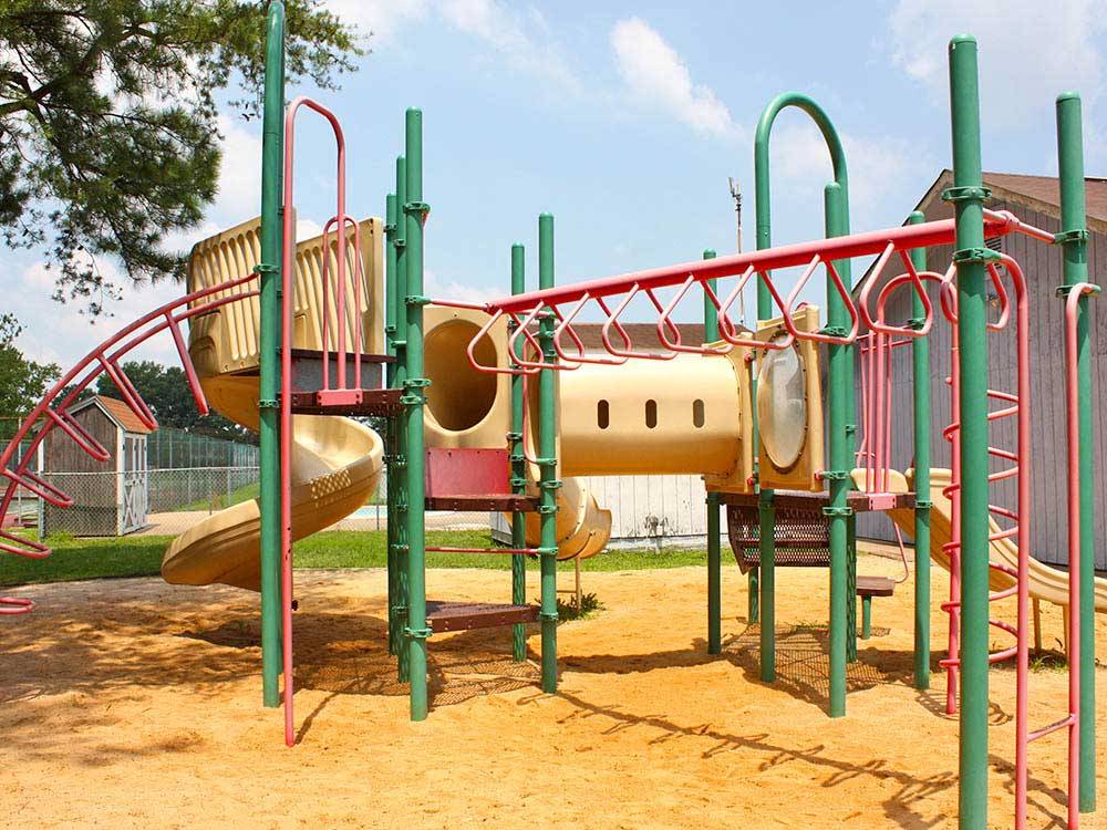 Playground with slide and bars at THOUSAND TRAILS LYNCHBURG