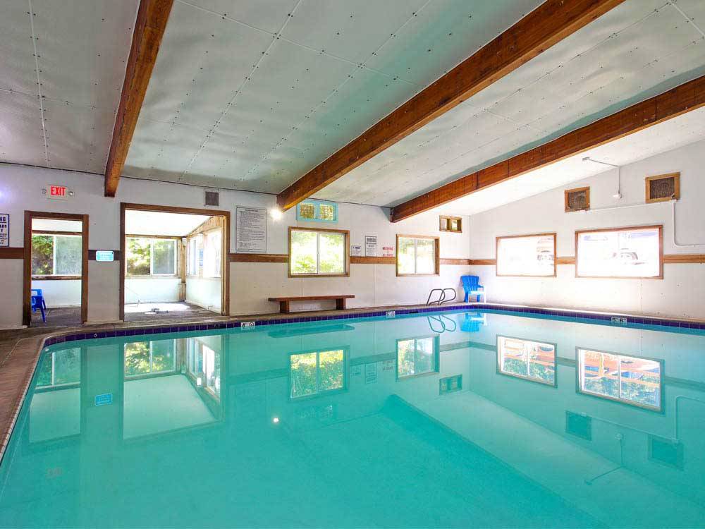 Indoor pool at WHALERS REST RV  CAMPING RESORT