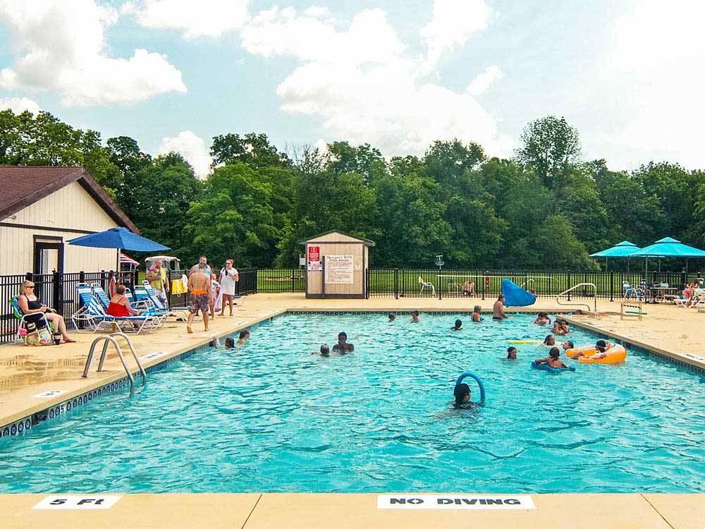People swimming in pool at THOUSAND TRAILS WILMINGTON