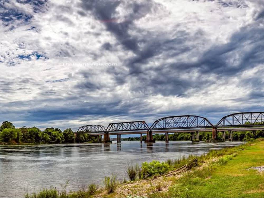 A bridge over the river