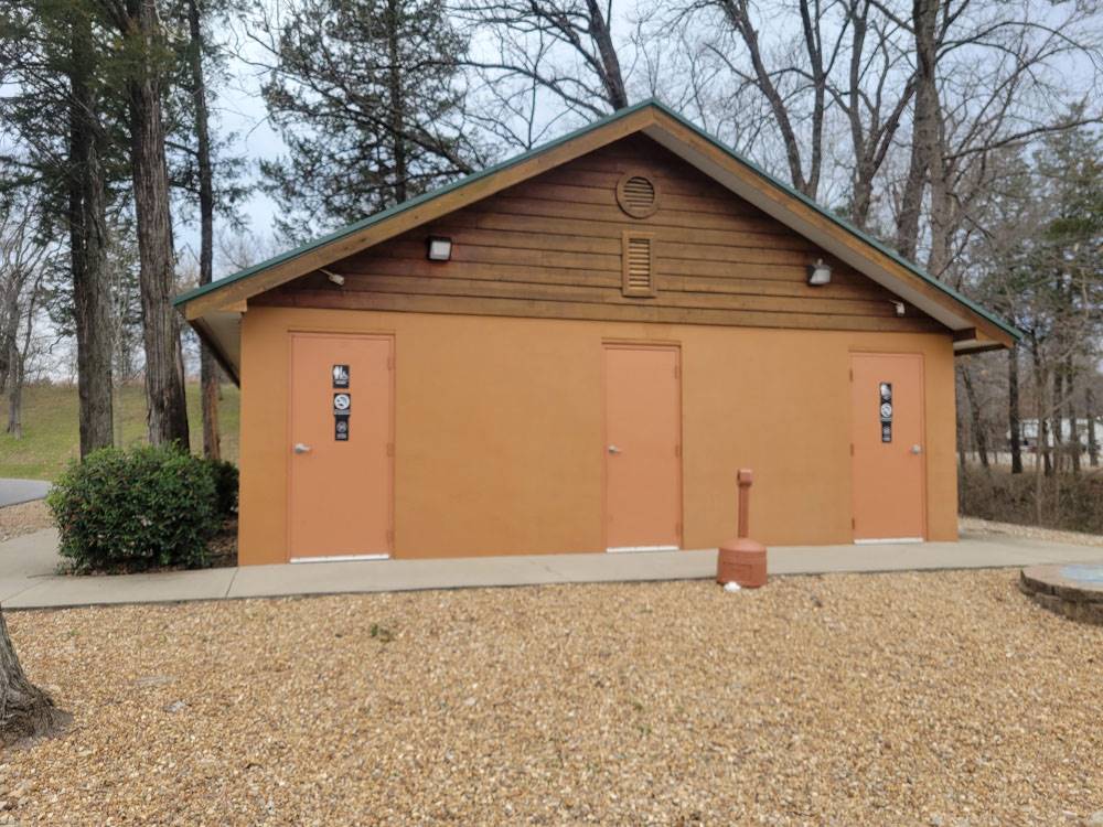 The restroom building