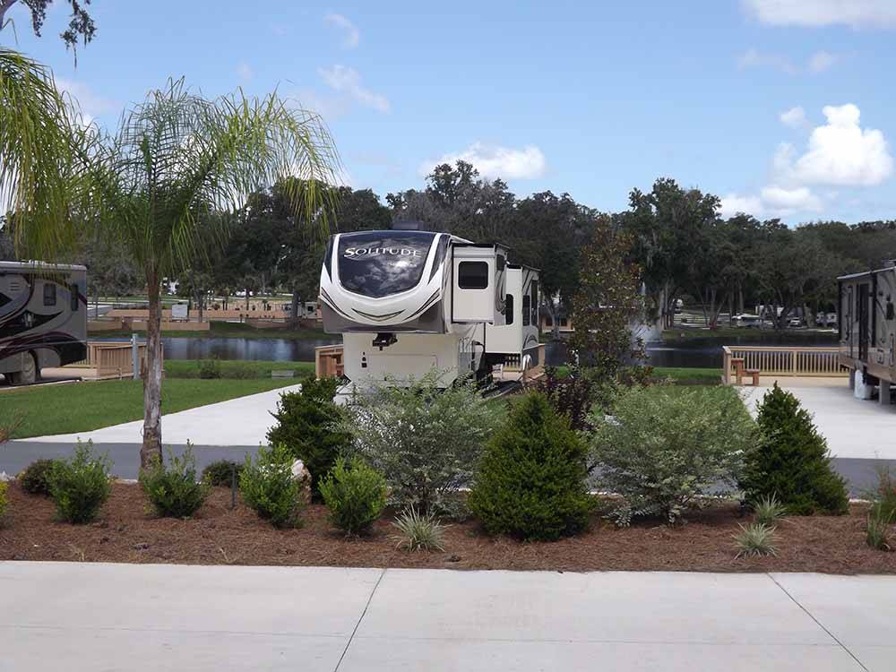 Some of the paved RV sites at BELLE PARC RV RESORT