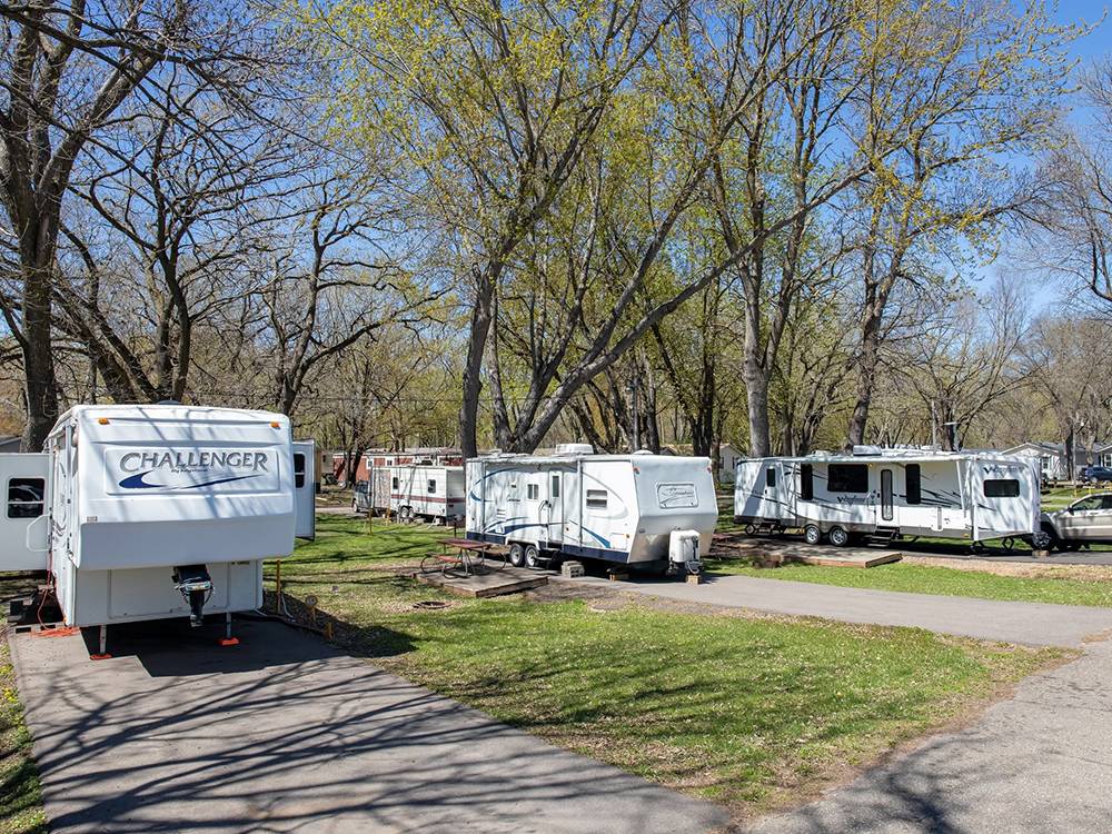 Paved RV sites