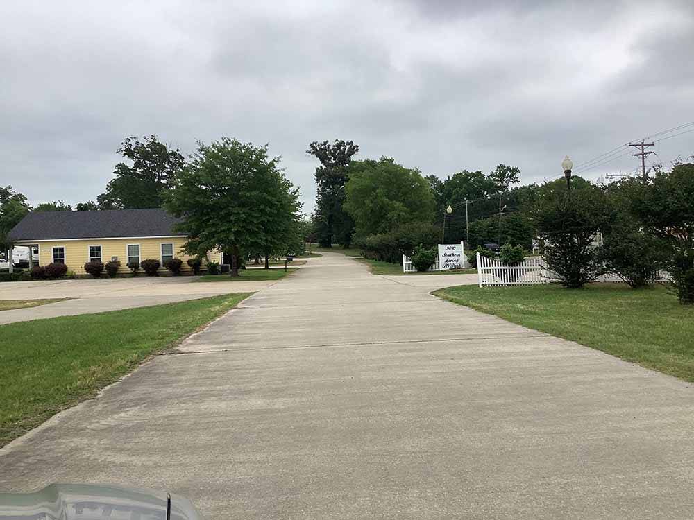 One of the many paved roads at SOUTHERN LIVING RV PARK