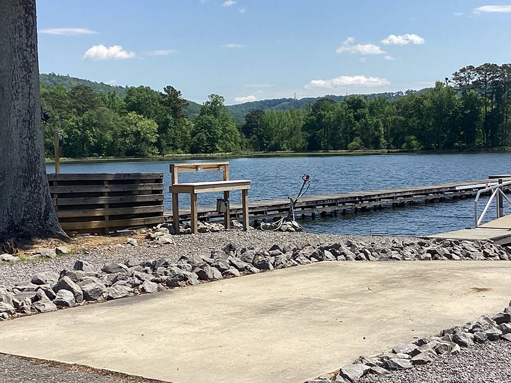 Boat Dock and Ramp at Windemere Cove RV Resort