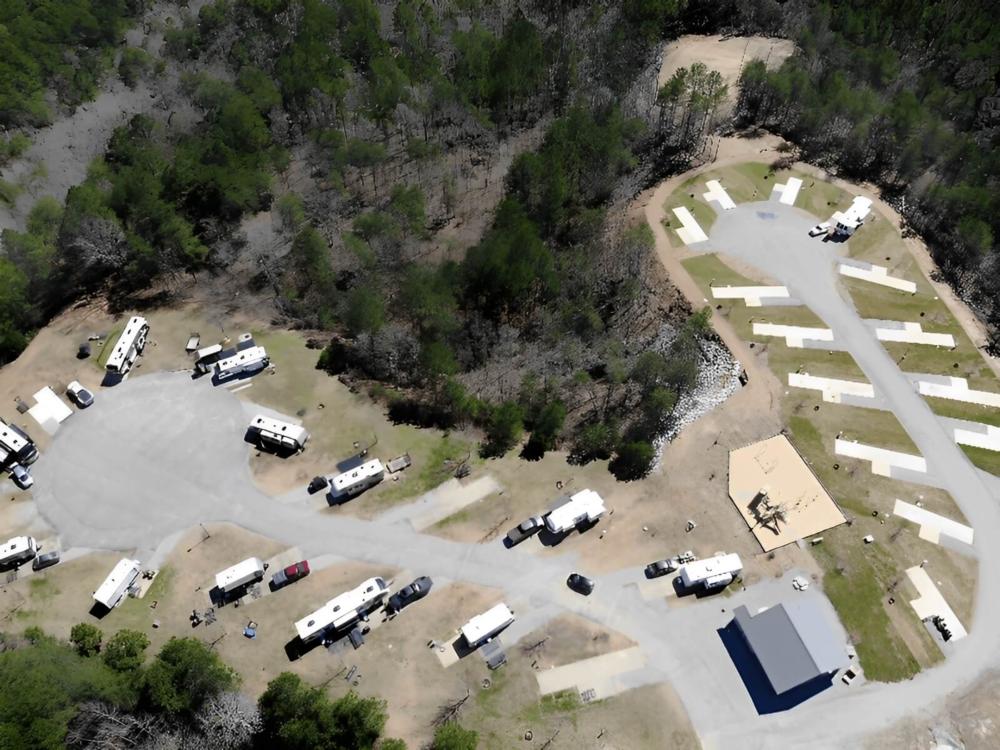 Aerial view of the park