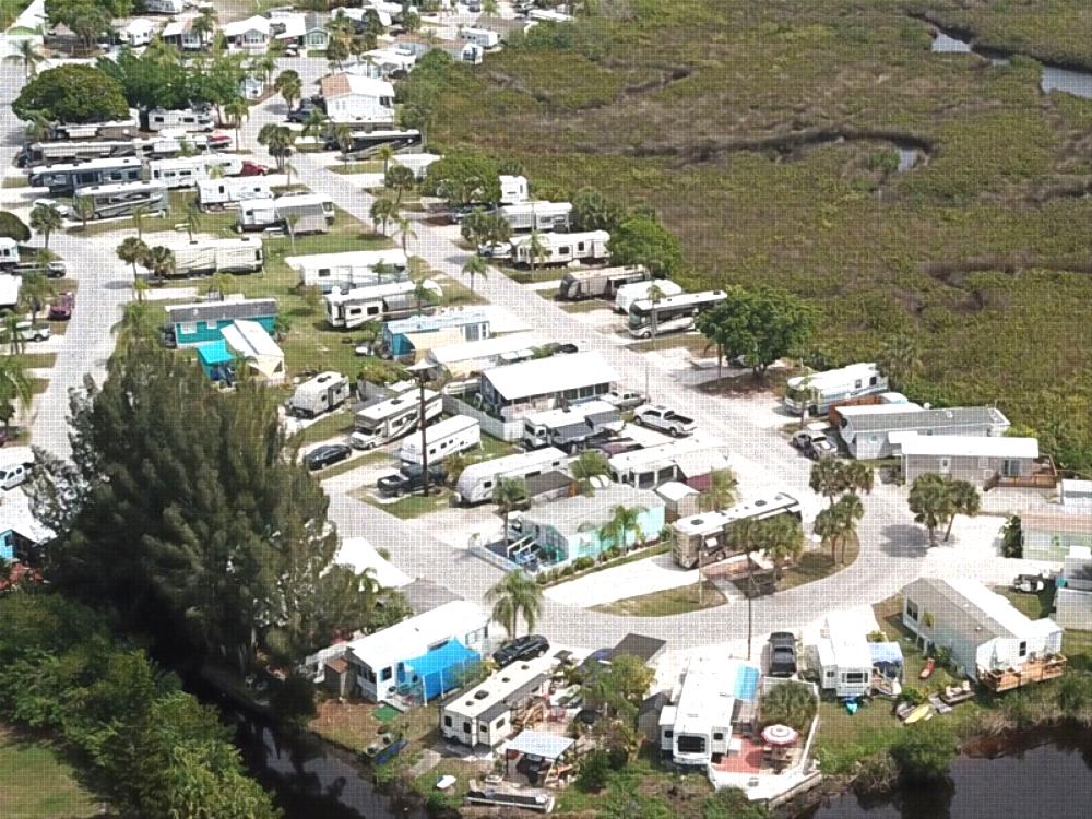 Overhead view at Myakka River Motorcoach Resort