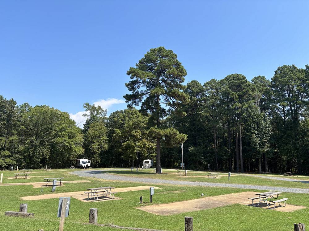 Sites with picnic tables