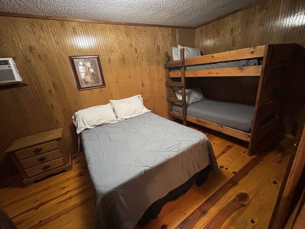 The bedroom in a rental