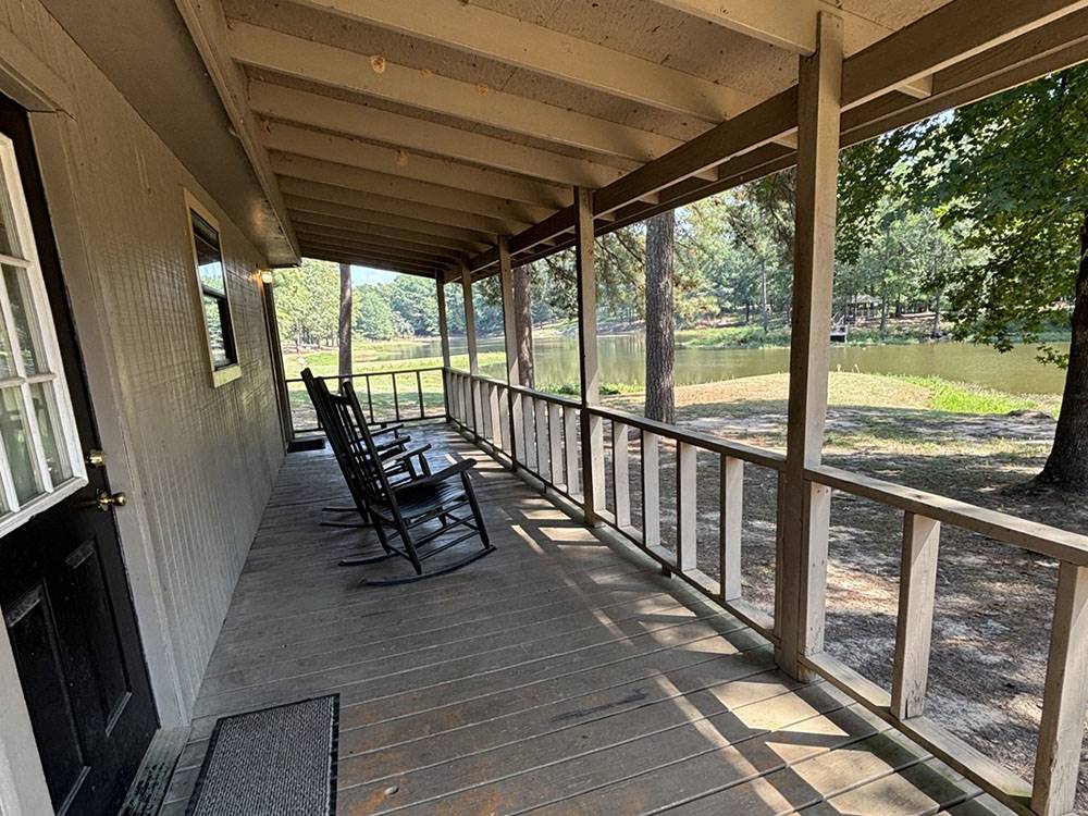 Rocking chairs on a porch