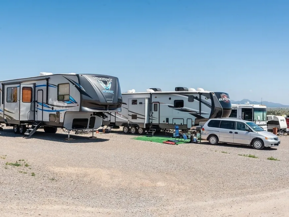 Two trailers on site Route 66 RV Park
