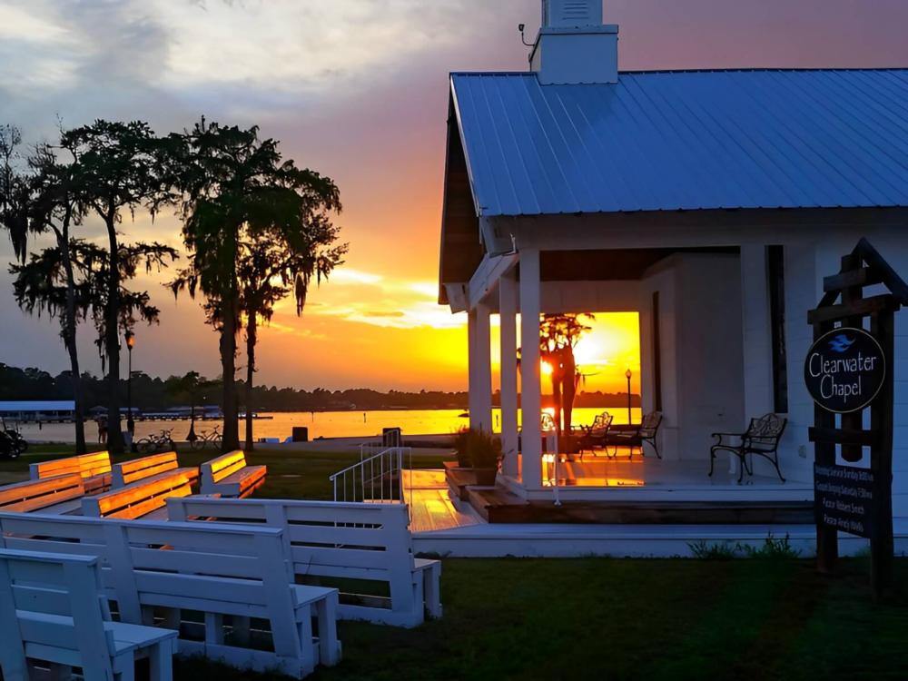 The chapel at sunset