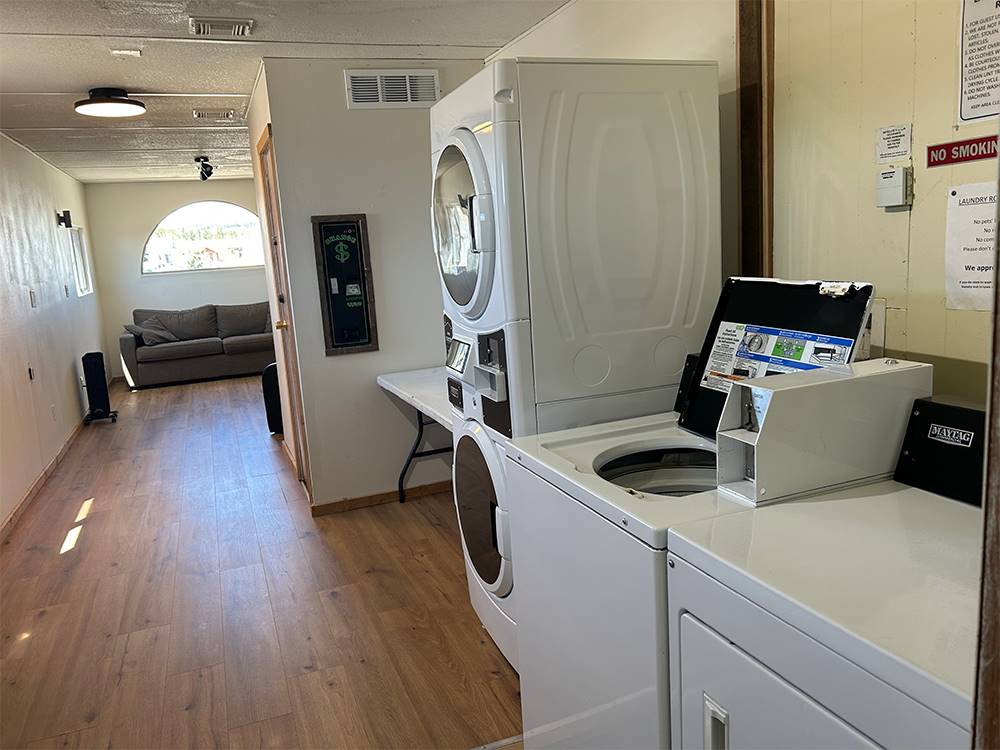 Laundry room at Middlefork RV Resort