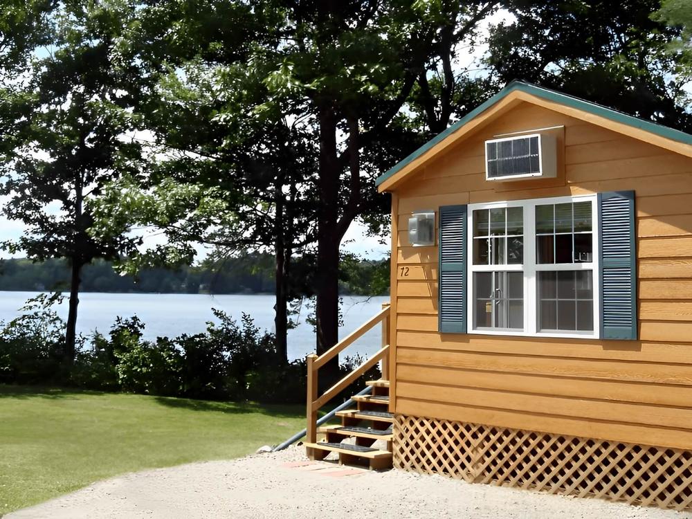 Cabin by the water