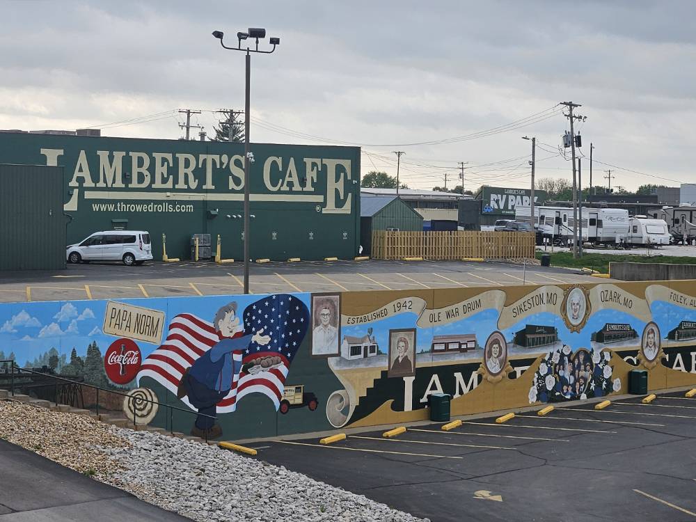 A mural near the cafe