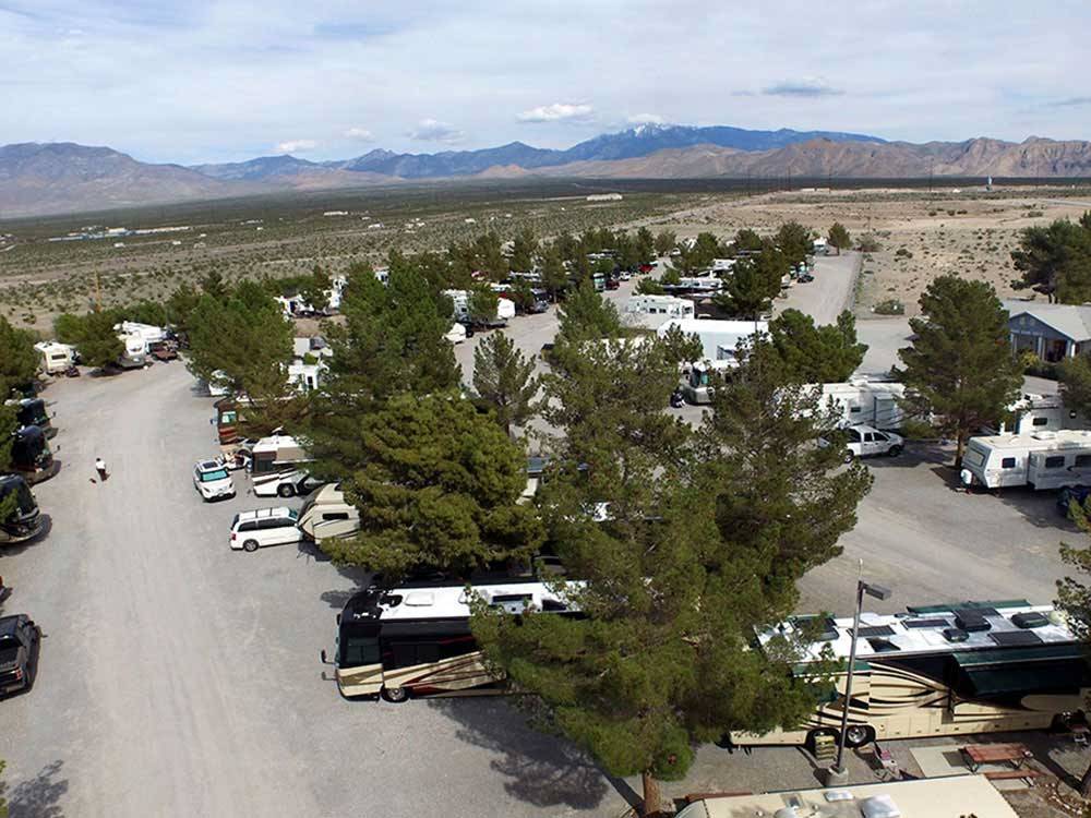 Aerial view of the park at PREFERRED RV RESORT