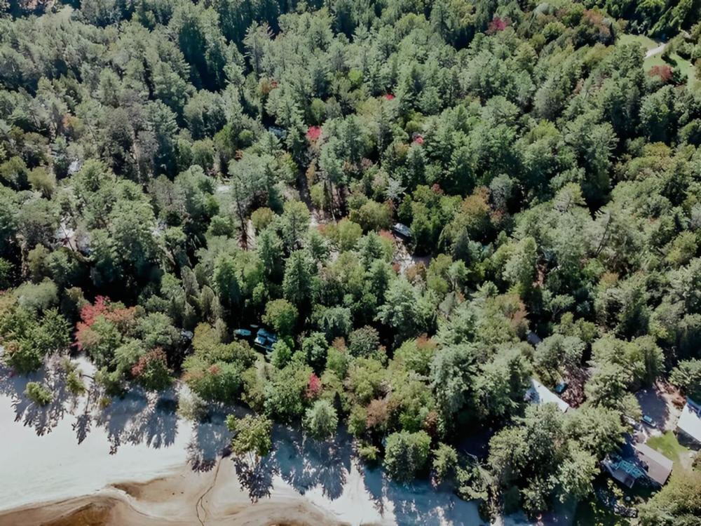 Overhead view at site Tiny Village Ottawa River