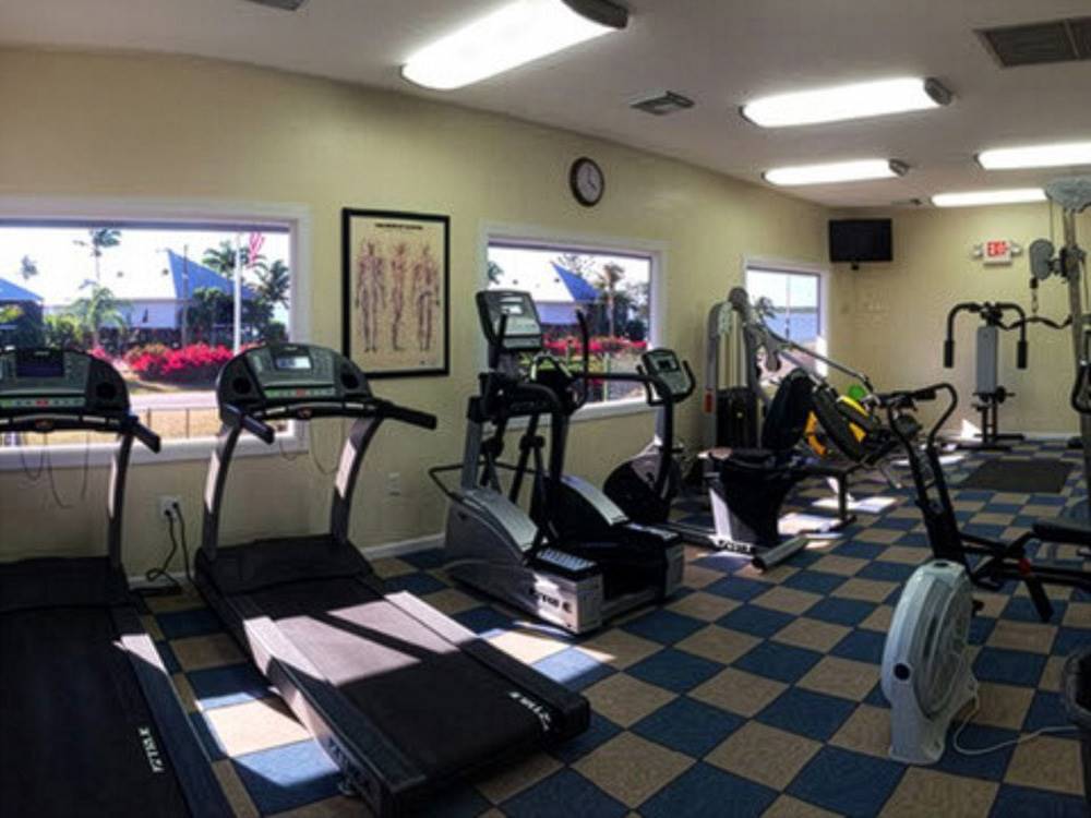 Equipment in the exercise room
