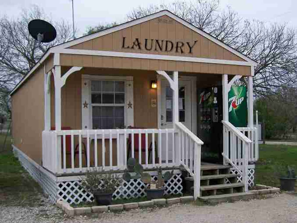 Exterior of laundry building