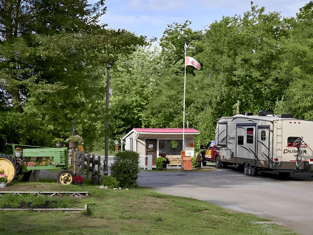 The entrance to the park at Sandbanks River Country Campgrounds