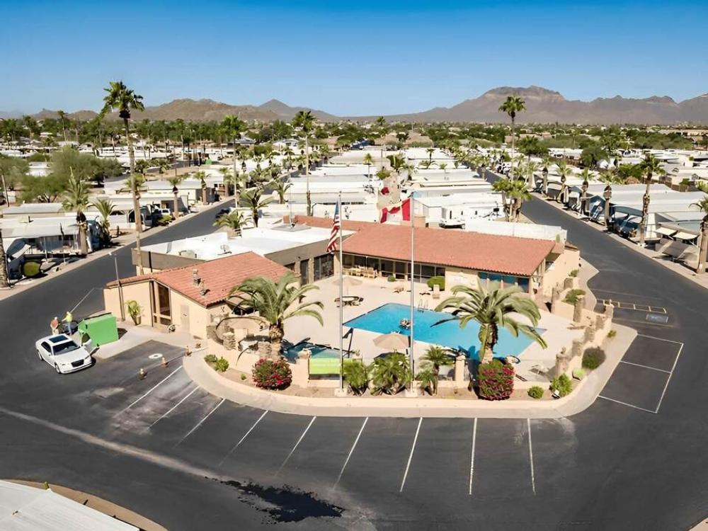 Aerial view of Pacific Manor