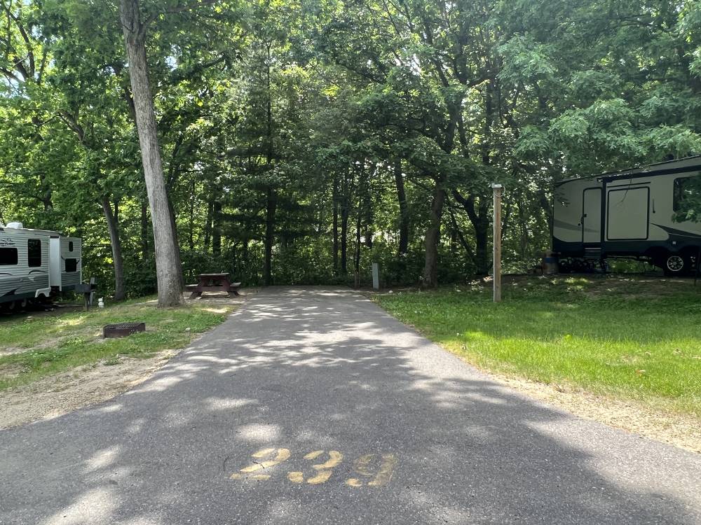 Paved RV site