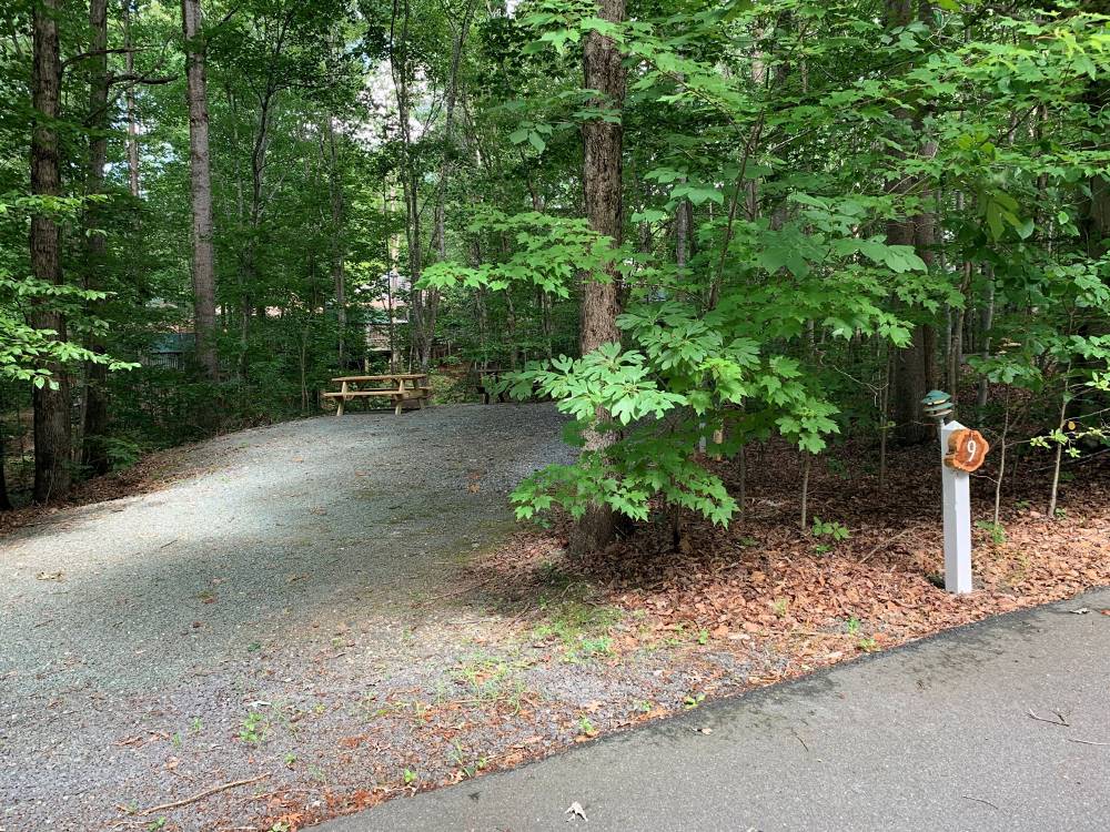 Paved RV site