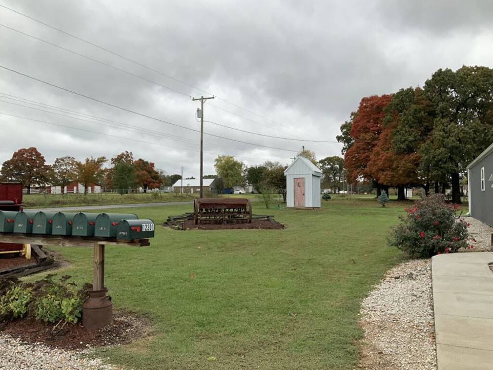 Mailboxes in the grass