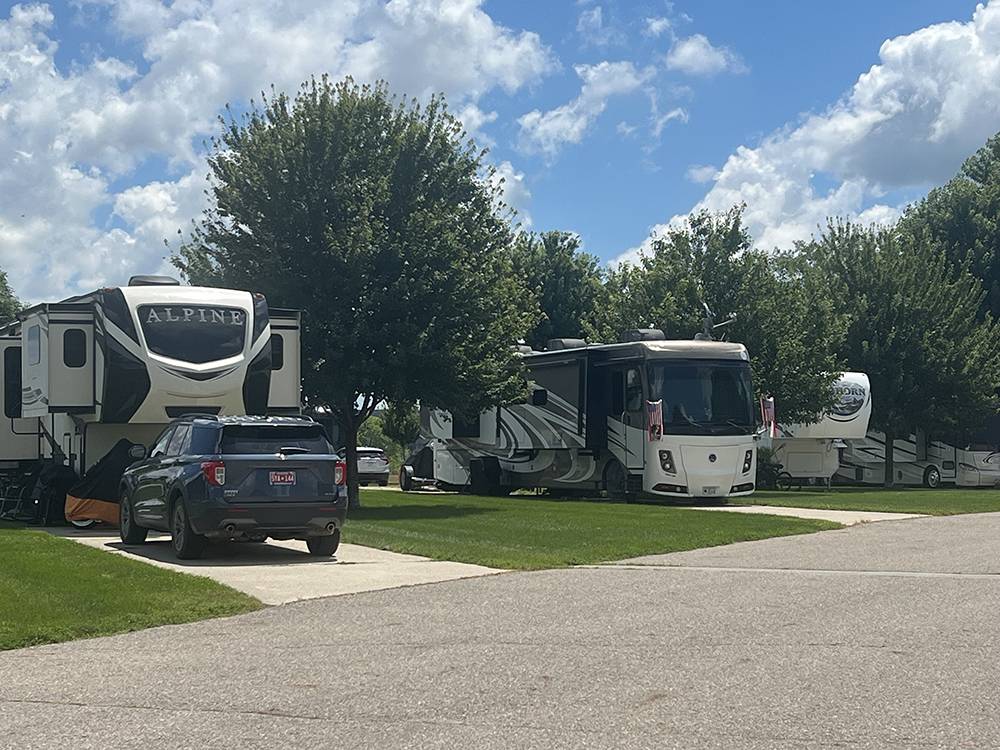 Large paved RV sites