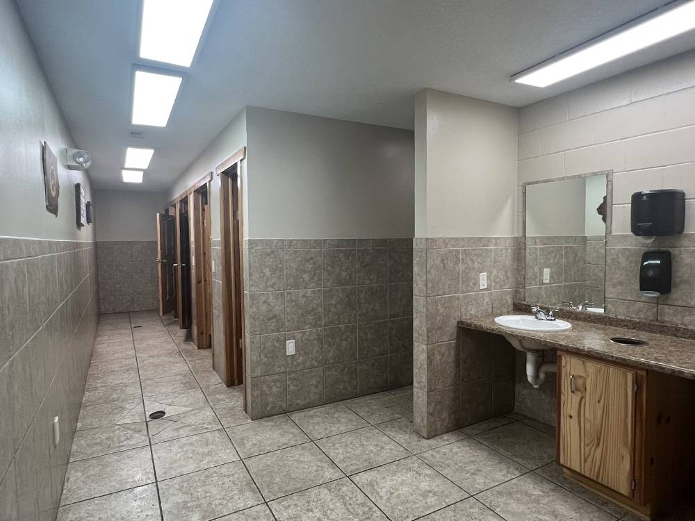 Clean and private showers and restrooms
