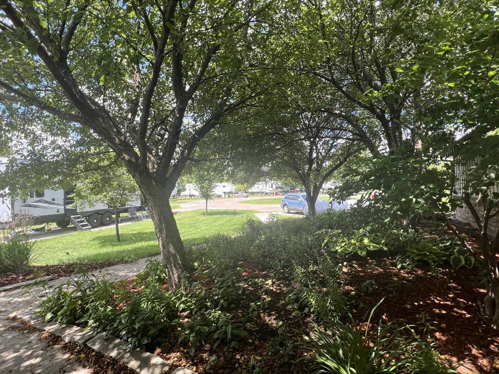 Landscaped large RV paved sites