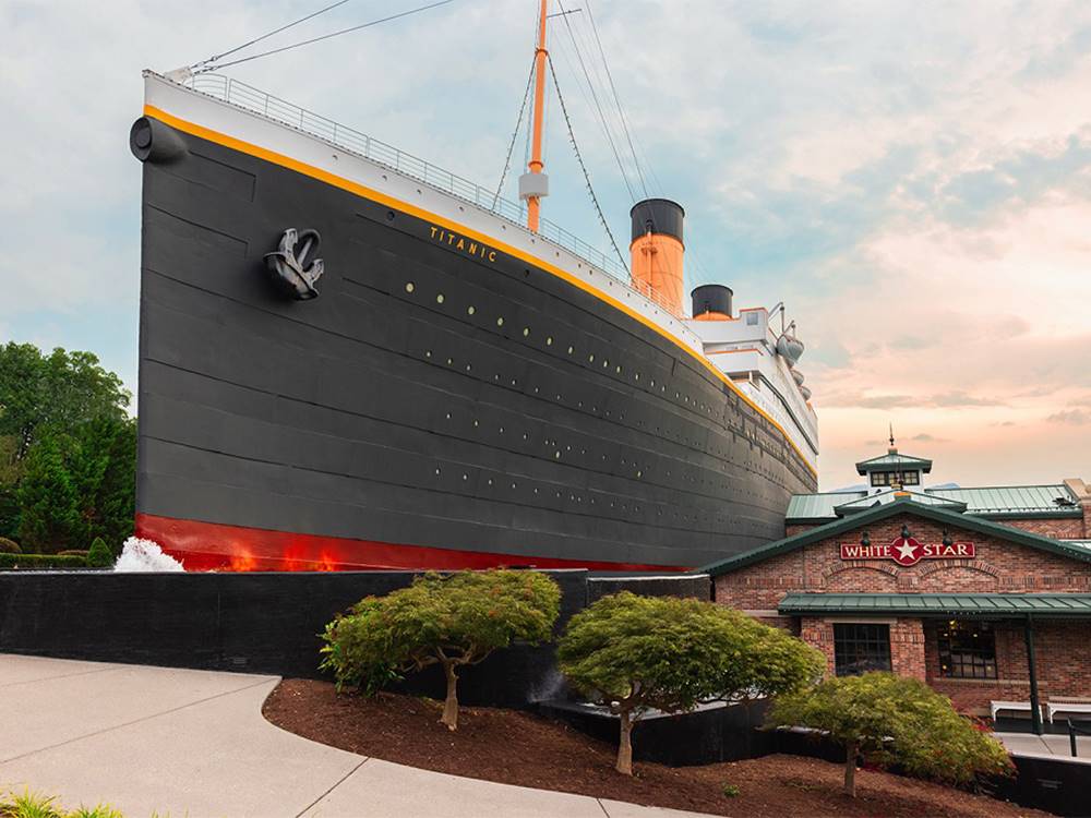 A replica of the Titanic at Pigeon Forge Department Of Tourism